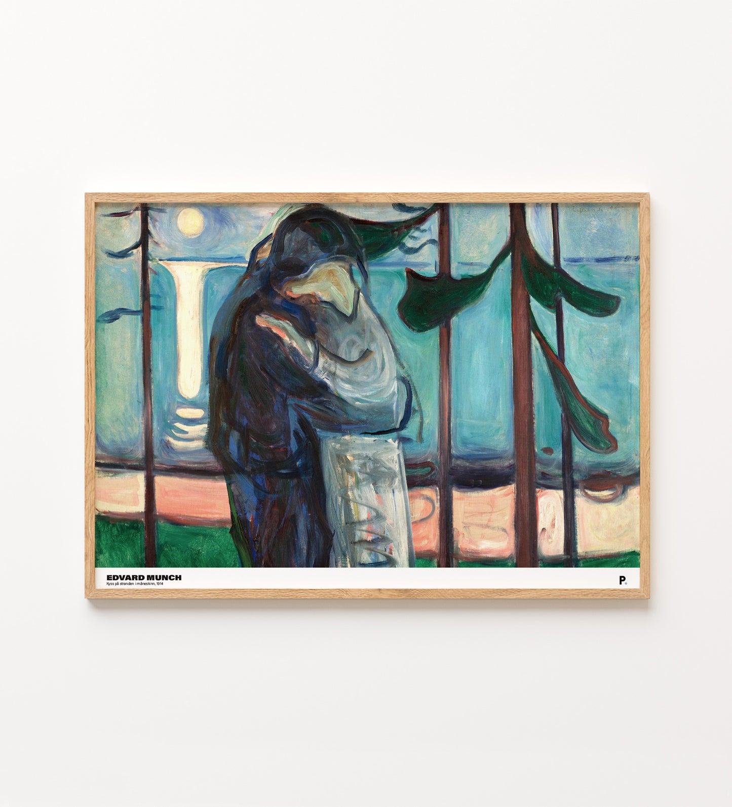 Edvard Munch - Kyss på stranden i måneskinn (1914)