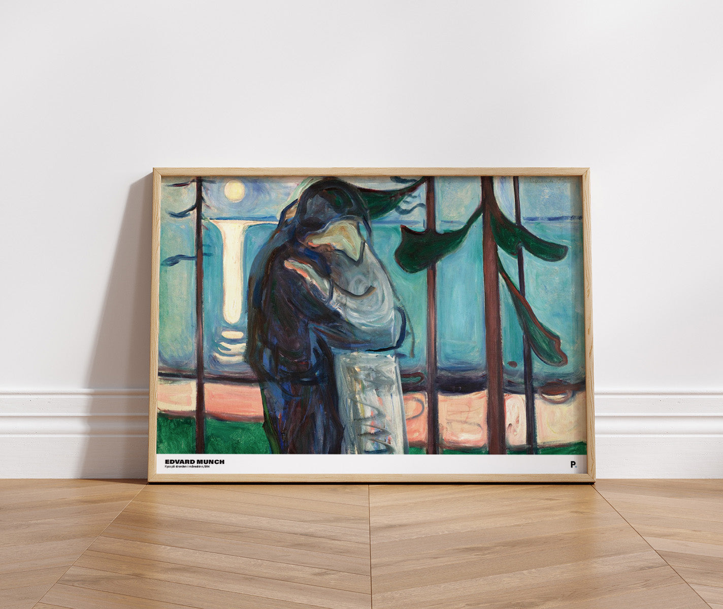 Edvard Munch - Kyss på stranden i måneskinn (1914)