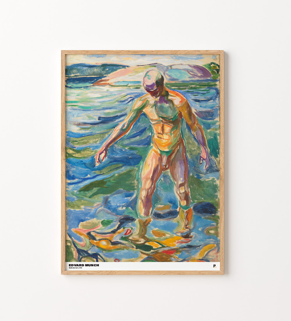 Edvard Munch - Badende mann (1918)