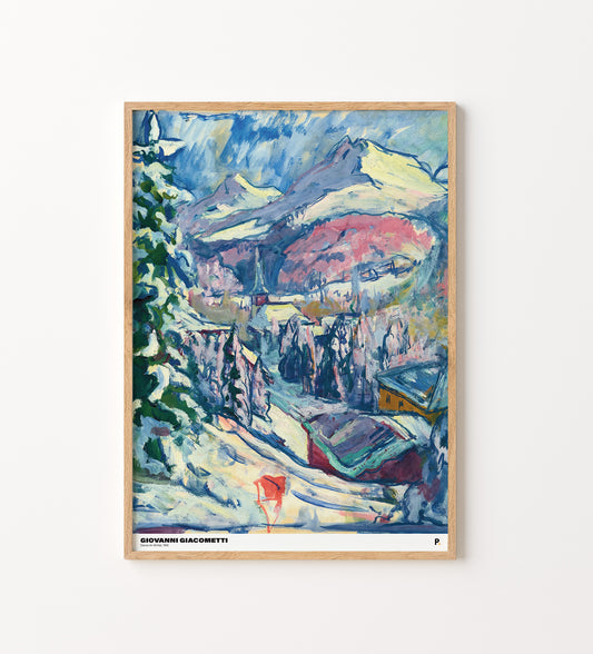 Giovanni Giacometti - Davos im Winter, 1916