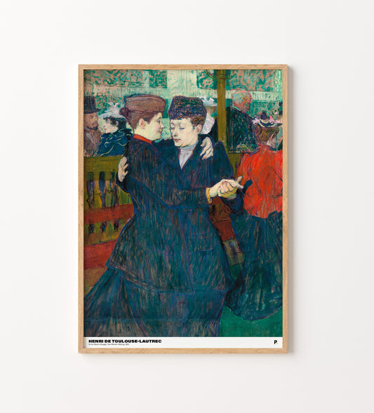 Henri de Toulouse-Lautrec - At the Moulin-Rouges, Two Women Walzing, 1892