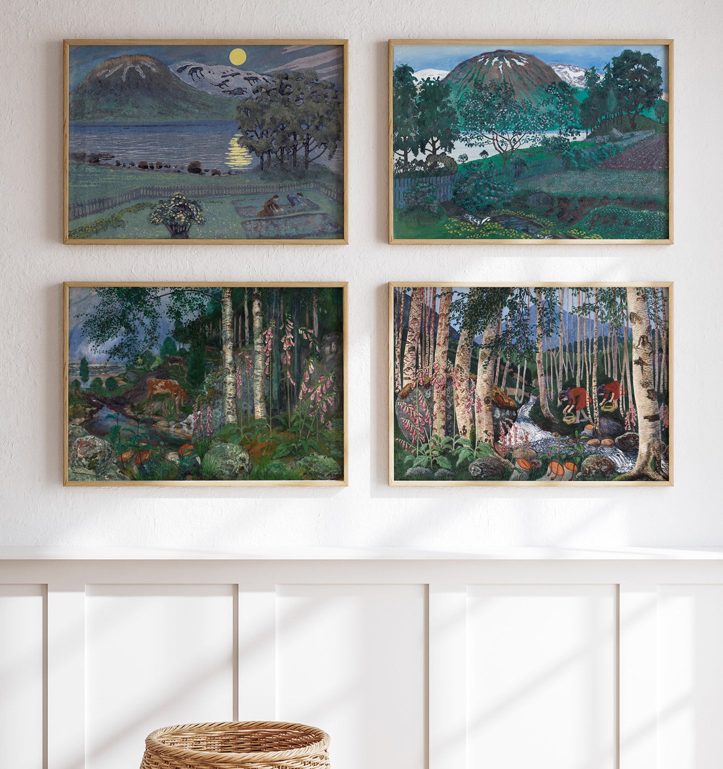 Nikolai Astrup - Juninatt i hagen