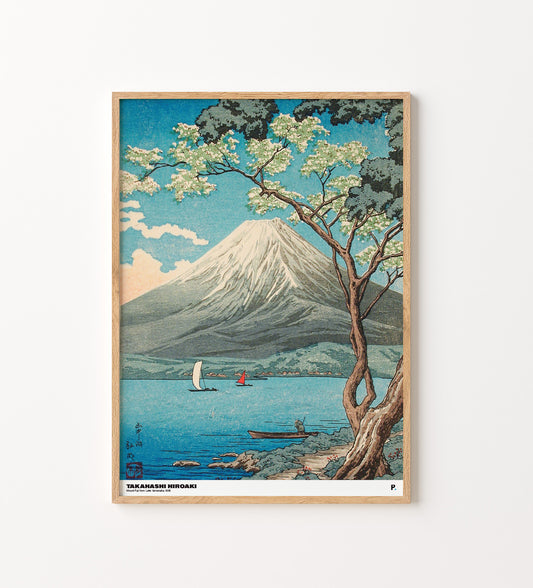 Takashi Hiroaki - Mount Fuji from Lake Yamanaka (1936)