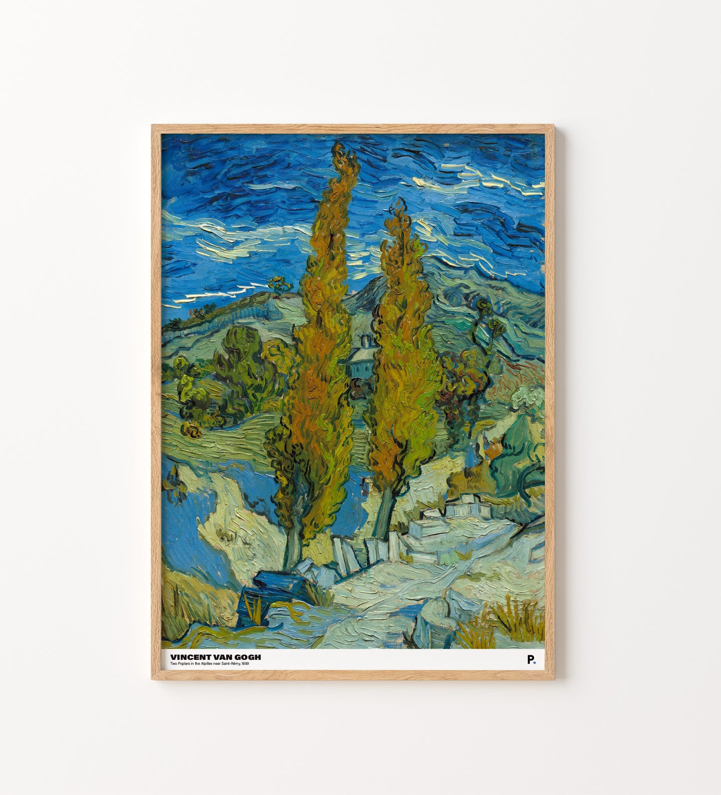 Vincent van Gogh - Two Poplars in the Alpilles near Saint-Rémy (1889)
