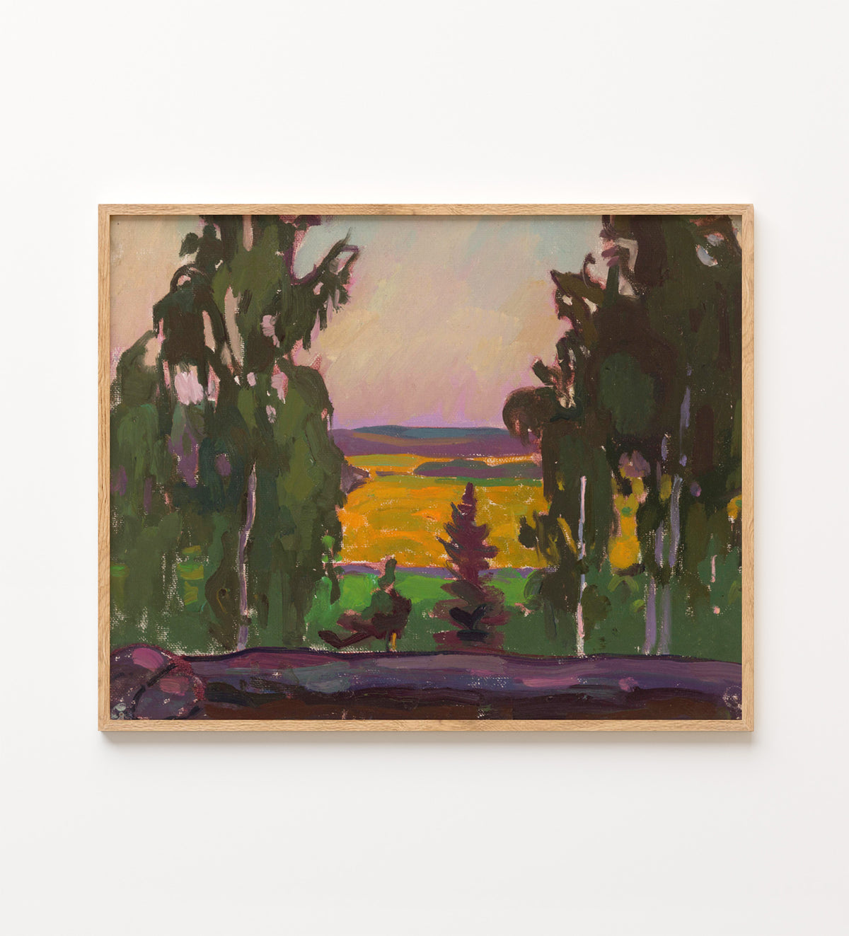 Nikolai Triik - Maastik puudega, 1931
