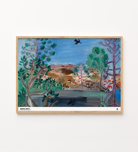 Raoul Dufy - Le réservoir à Golfe-Juan, à l’oiseau (1927)