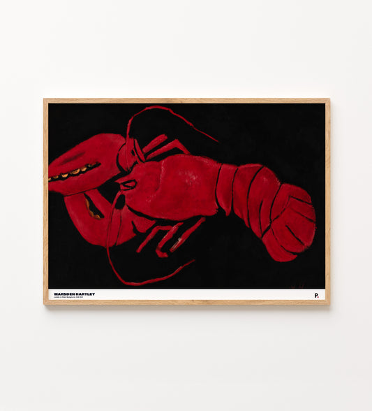 Marsden Hartley - Lobster on Black Background (1940-1941)