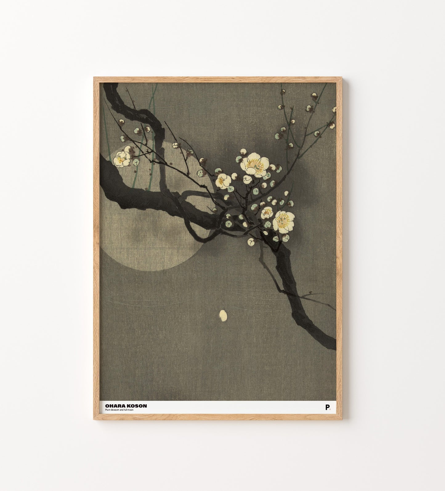 Ohara Koson - Plum blossom and full moon