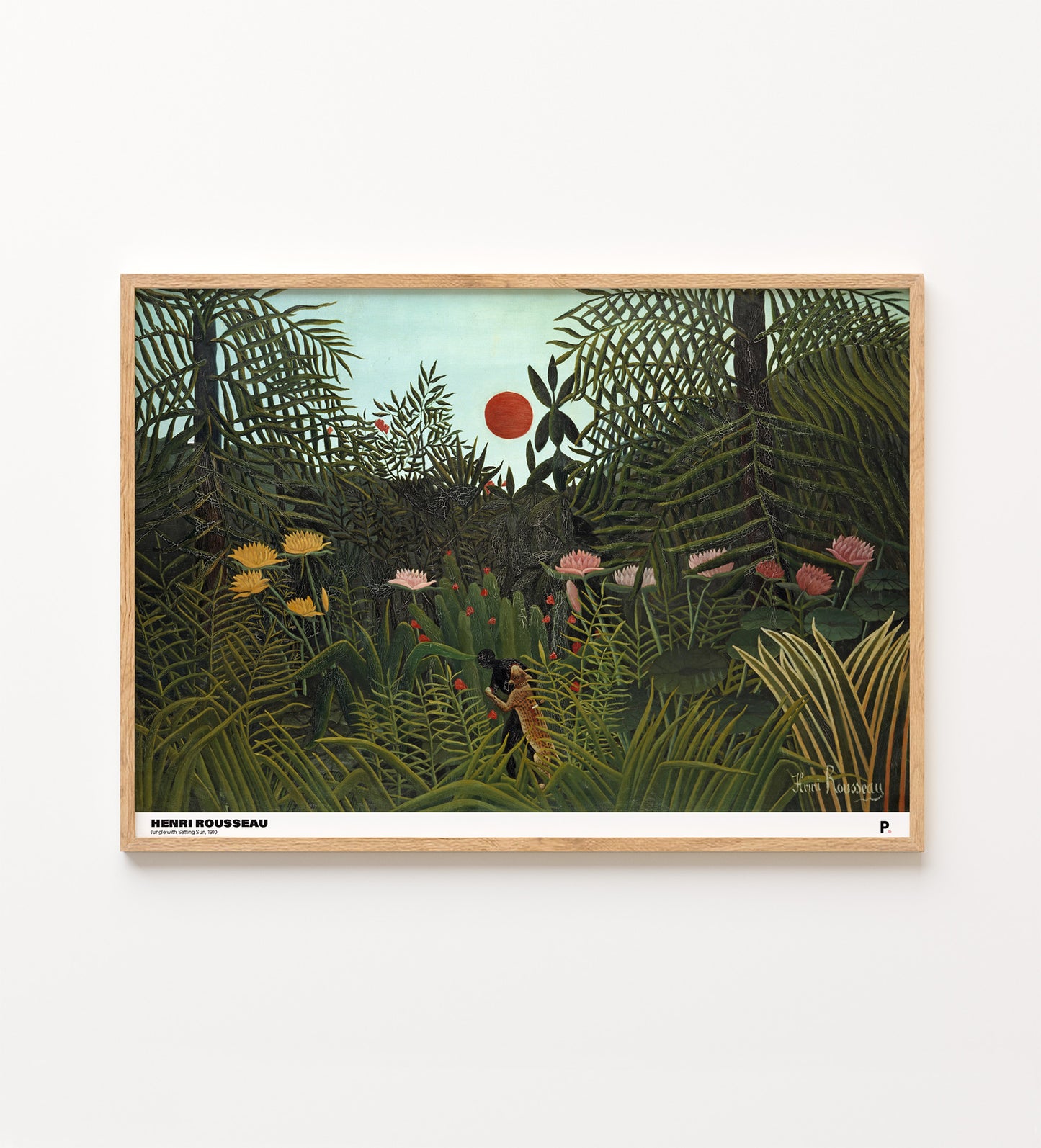 Henri Rousseau - Jungle with Setting Sun, 1910
