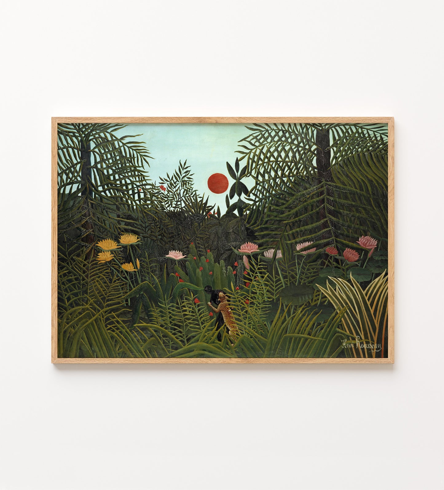 Henri Rousseau - Jungle with Setting Sun, 1910