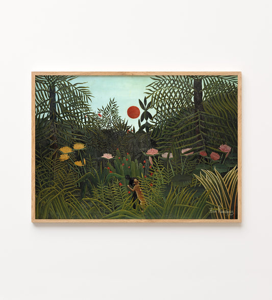 Henri Rousseau - Jungle with Setting Sun, 1910