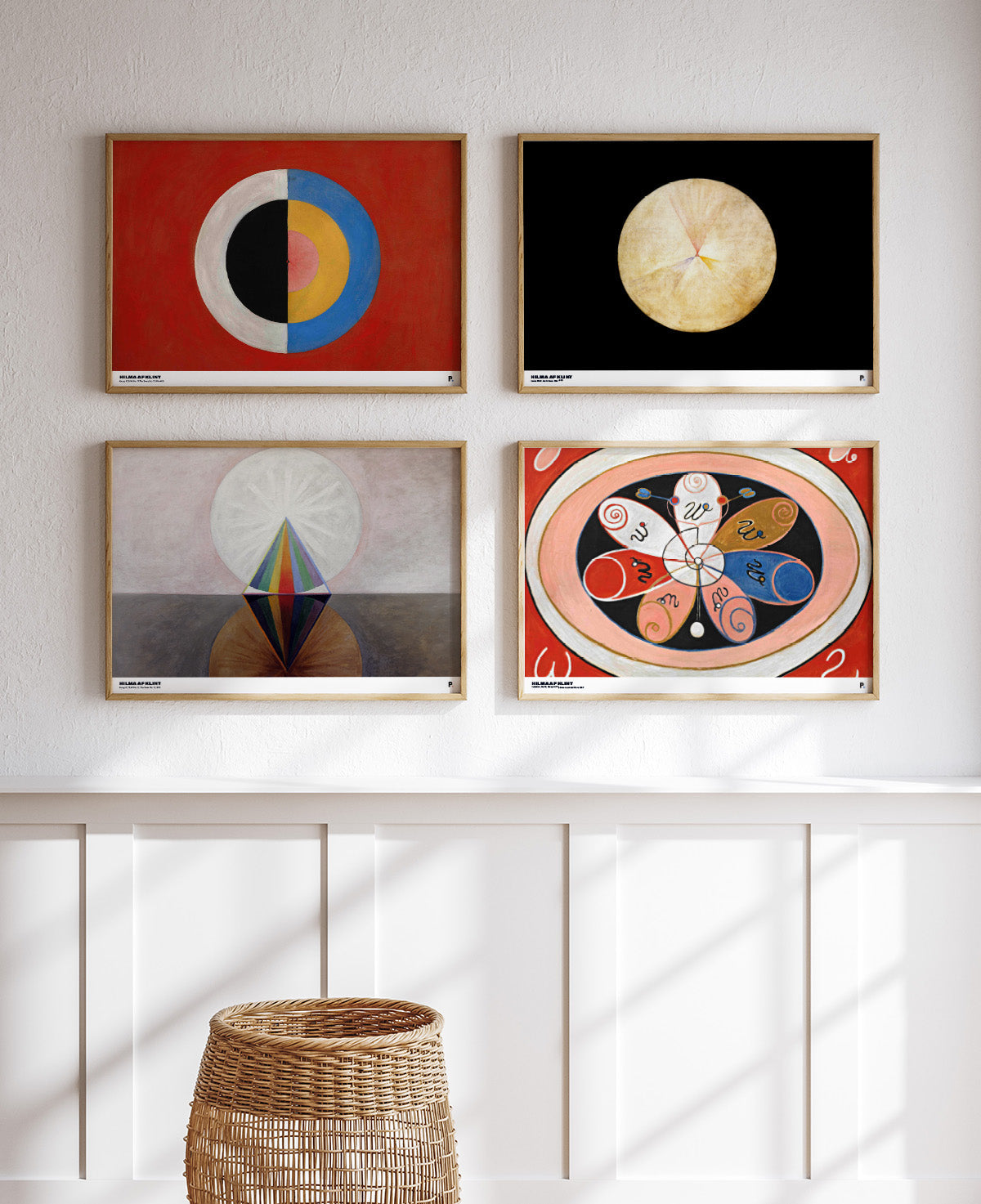 Hilma af Klint - Evolution, No. 15, Group IV, The Seven-pointed Stars (1907)