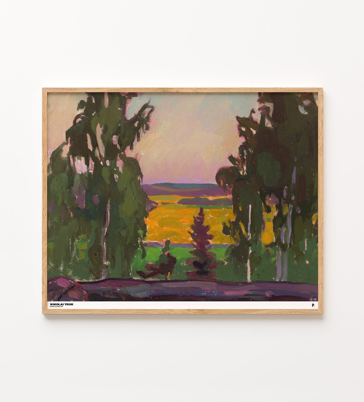 Nikolai Triik - Maastik puudega, 1931